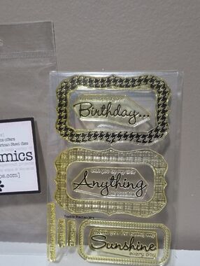 Textile Rectangles My Favorite Things Photopolymer Stamp Set